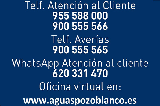 Canales de contacto de atención al cliente.